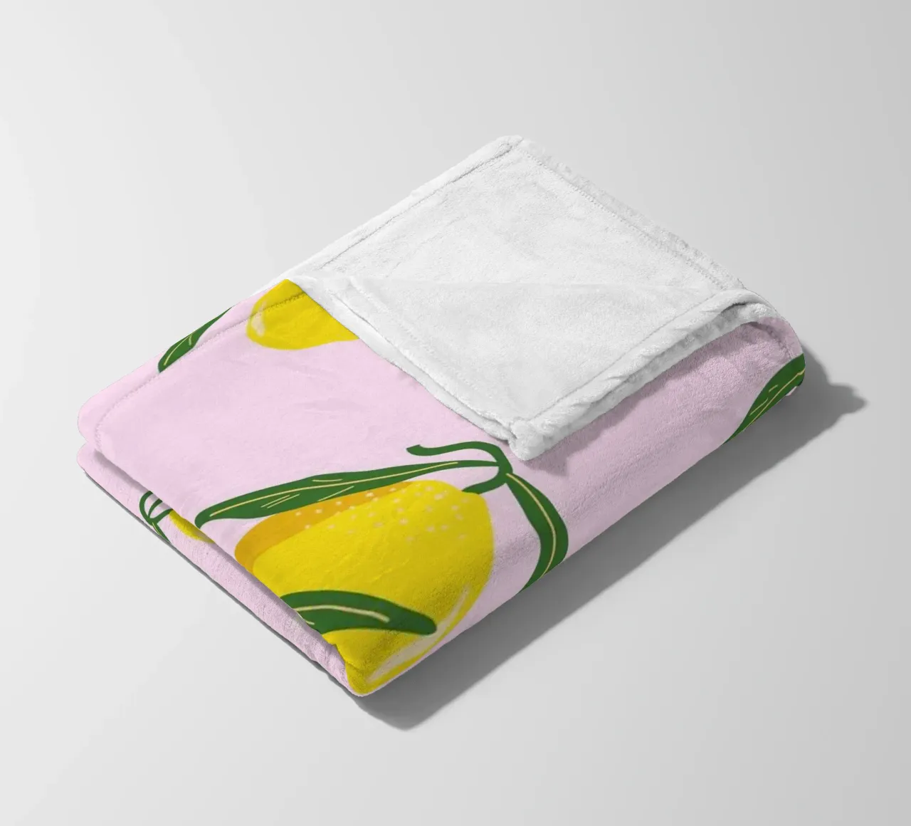Zitrone Frisch Fleecedecke von PurePeachStudio