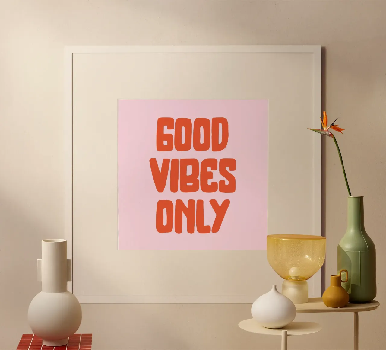 Solo buone vibrazioni poster da PurePeachStudio