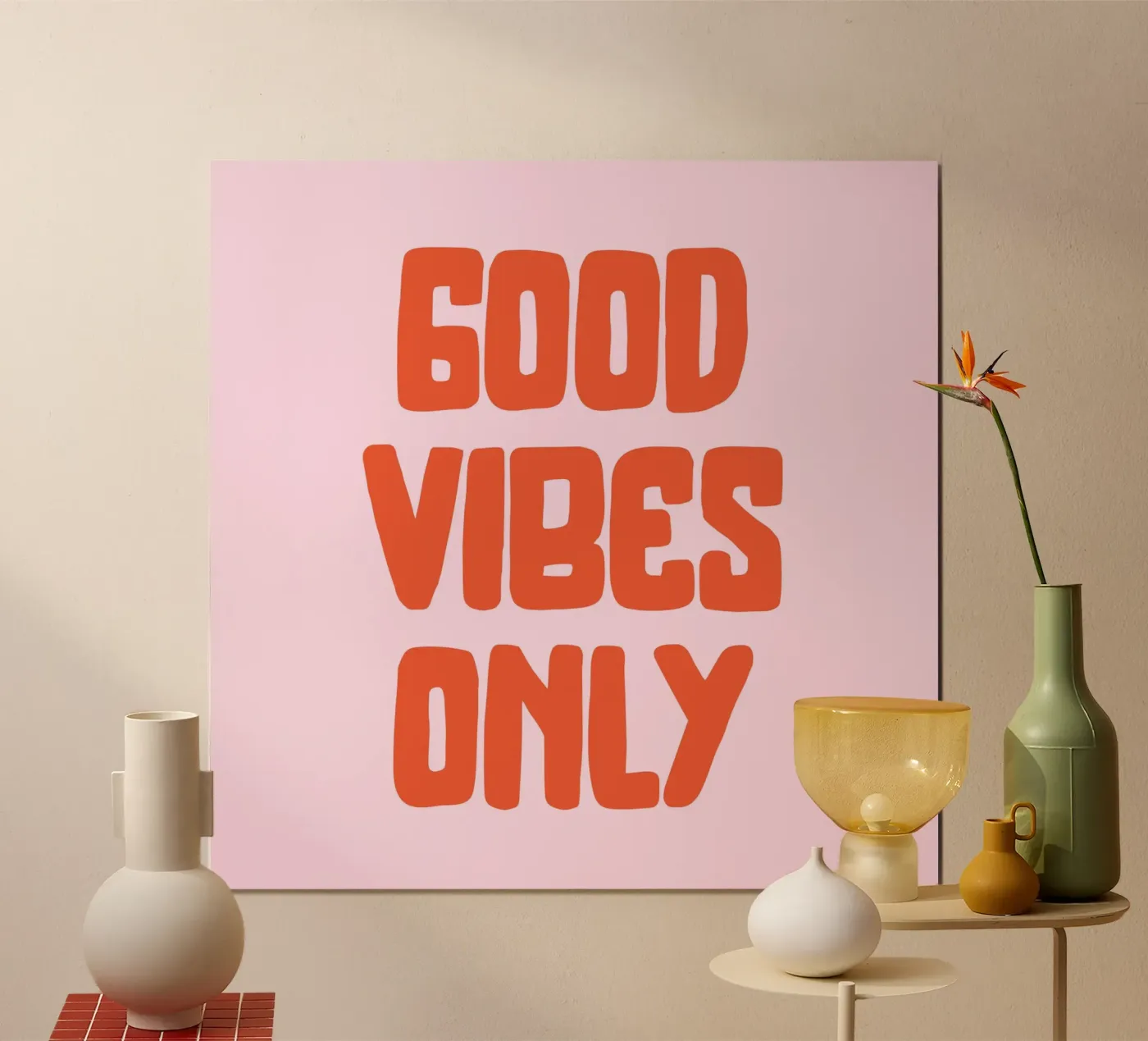 Good Vibes Only poster by PurePeachStudio