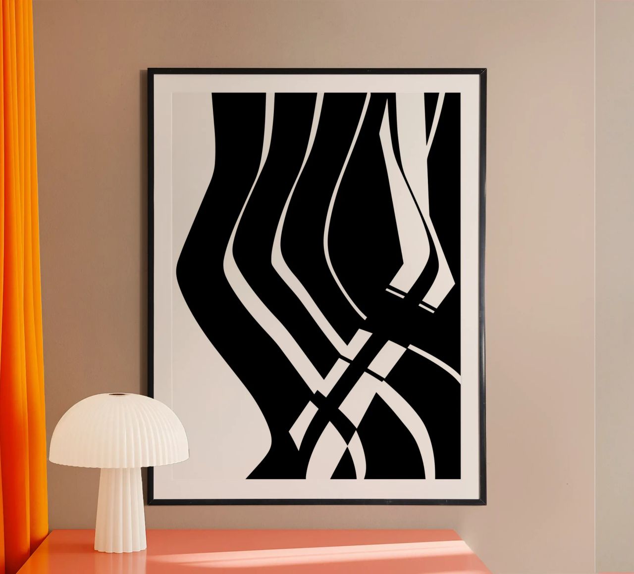 Organic 6 | Black & White Poster von sabidussi
