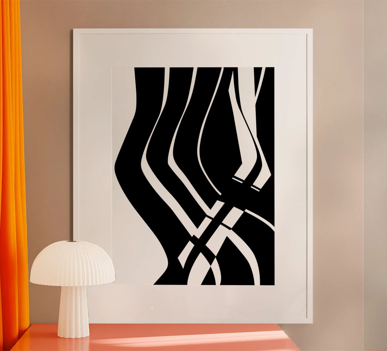 Organic 6 | Black & White Poster von sabidussi