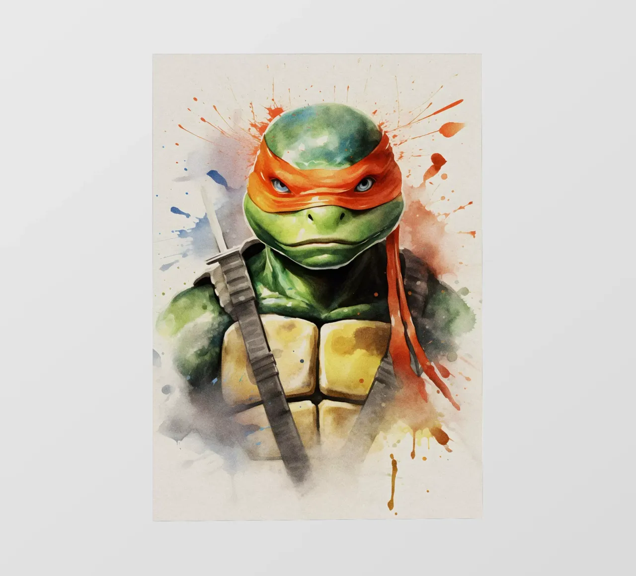 Michelangelo Teenage Mutant Ninja Turtles pellicola backlit da CreativeStudio