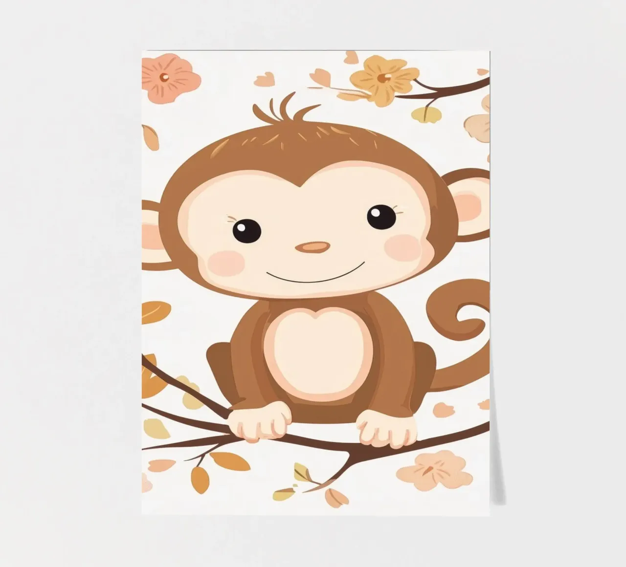 Whimsical Monkey sticker sheet by Happy Littles