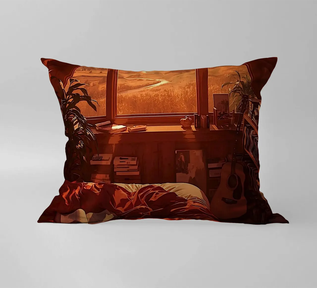 Mattina d'oro in soffitta cuscino da van hellen