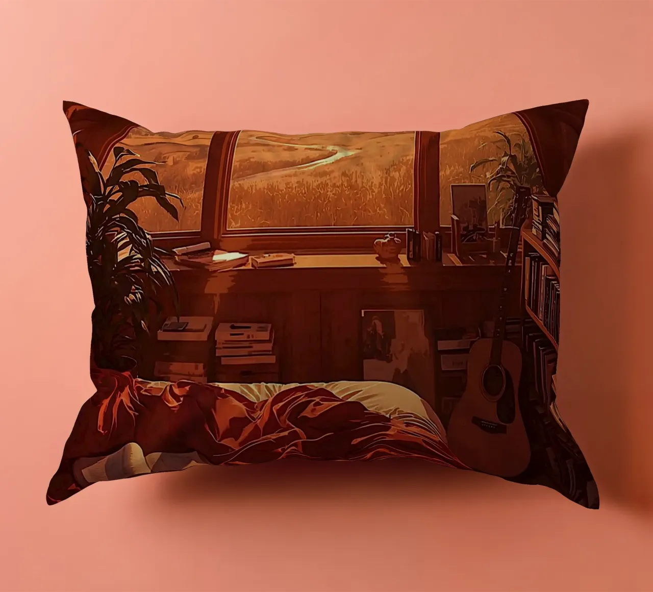 Mattina d'oro in soffitta cuscino da van hellen