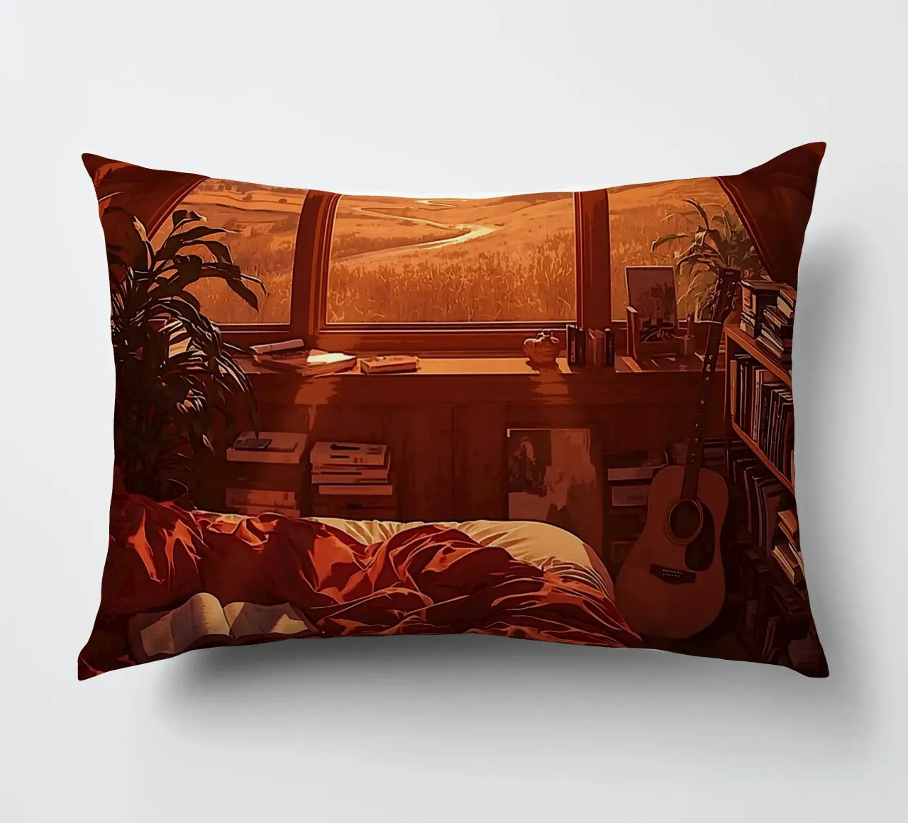 Mattina d'oro in soffitta cuscino da van hellen