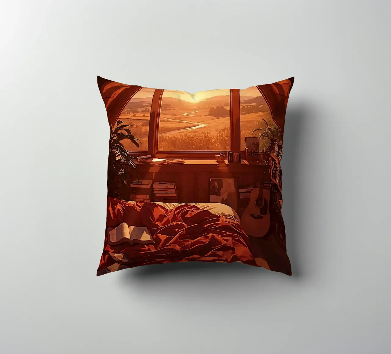 Mattina d'oro in soffitta cuscino da van hellen