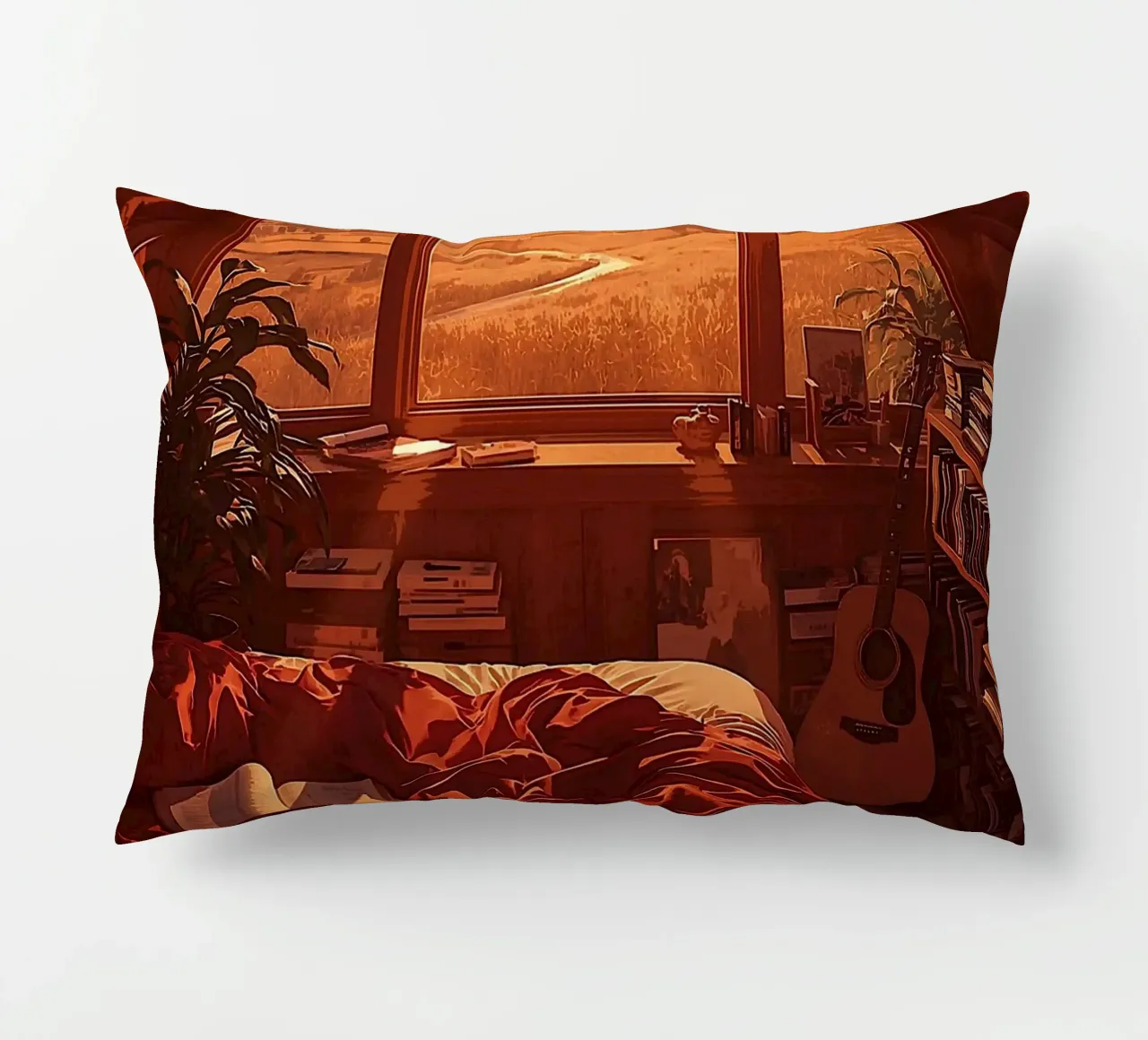 Mattina d'oro in soffitta cuscino da van hellen