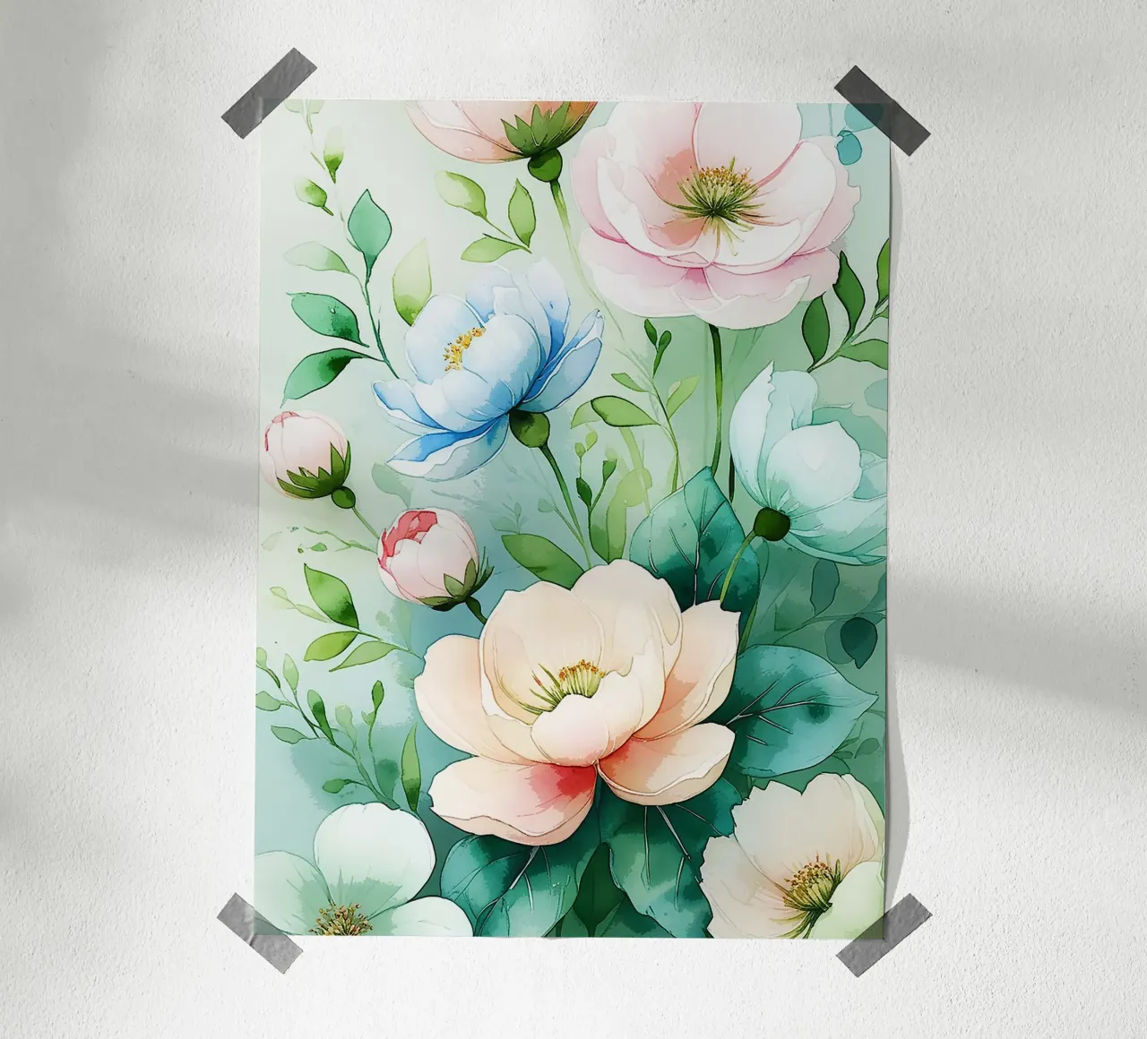 Sussurri di primavera poster con telaio in plastica da van hellen