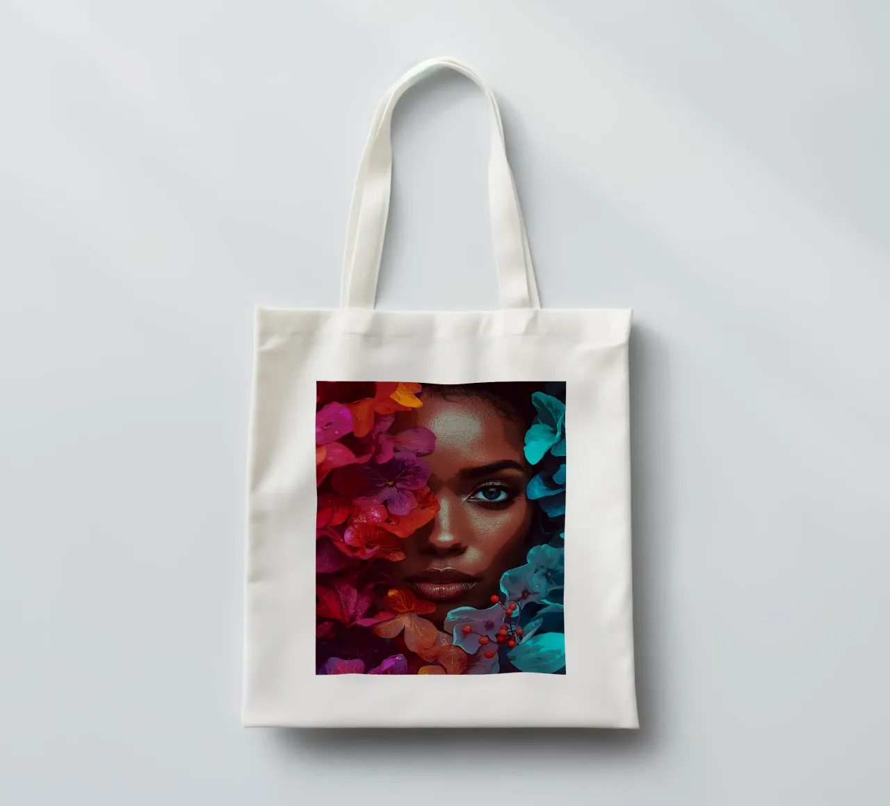 Fusione floreale: Bellezza in fiore borsa in juta da van hellen