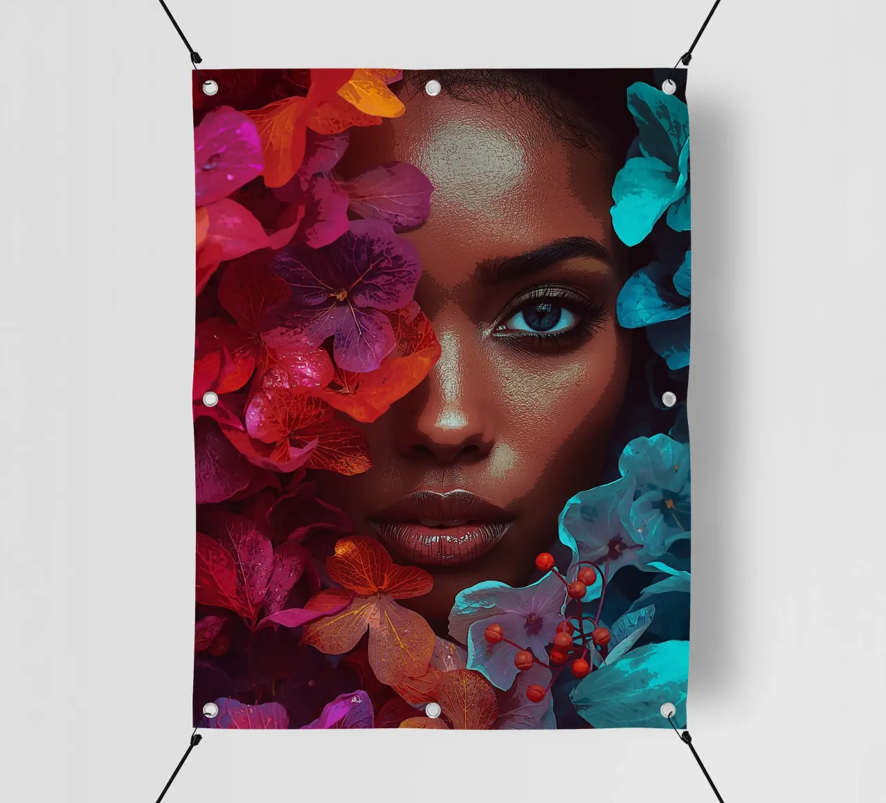 Fusione floreale: Bellezza in fiore telo in pvc da van hellen
