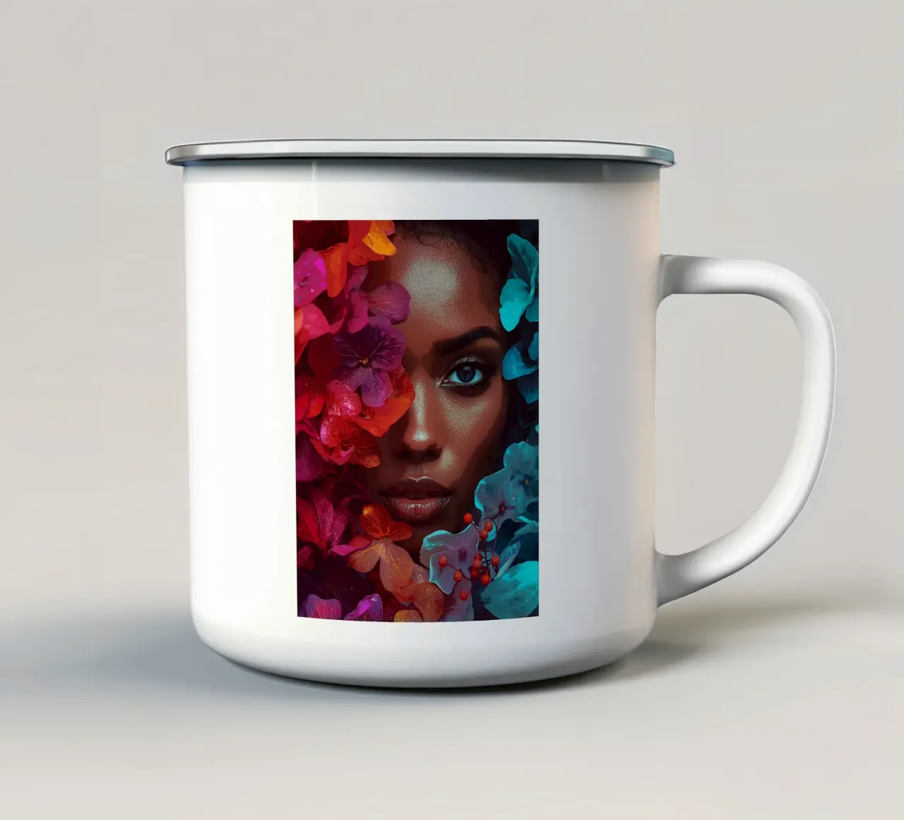 Fusione floreale: Bellezza in fiore tazza in smalto da van hellen