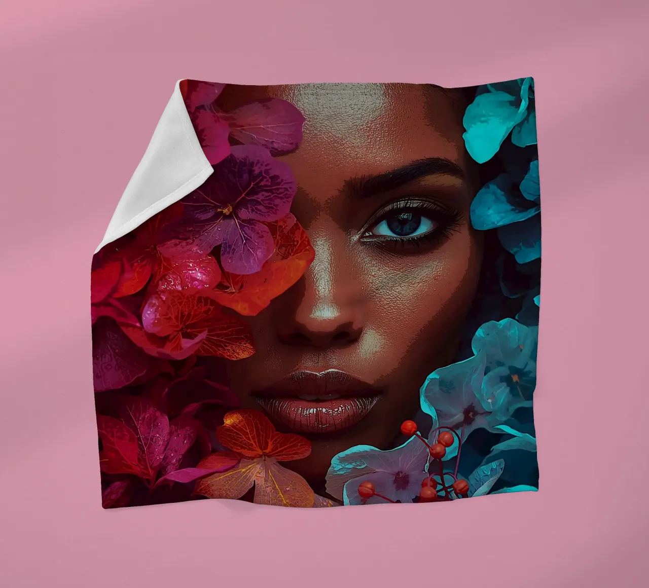 Fusione floreale: Bellezza in fiore coperta in pile da van hellen