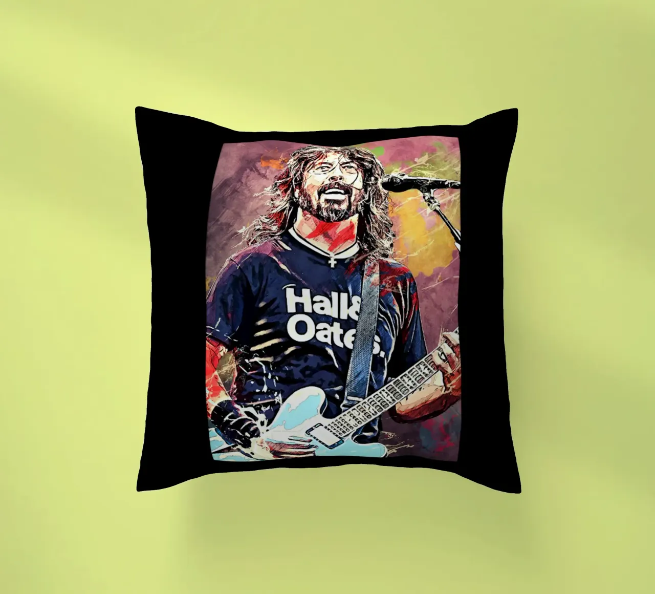 Dave Grohi Hard Rock cuscino da eliouxence