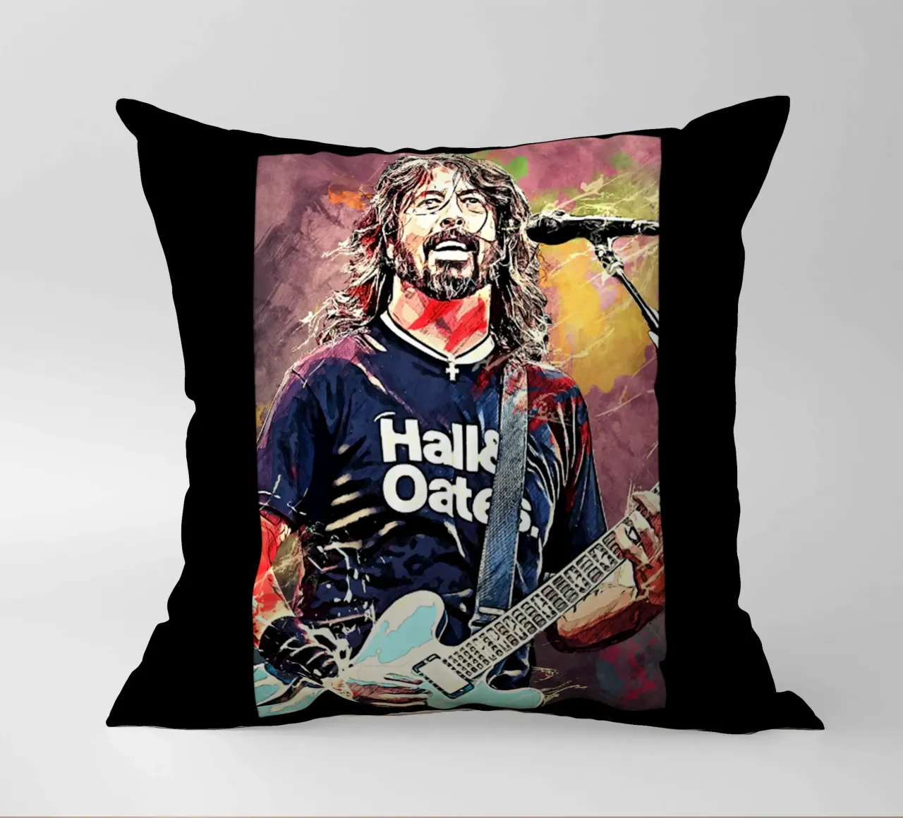 Dave Grohi Hard Rock cuscino da eliouxence