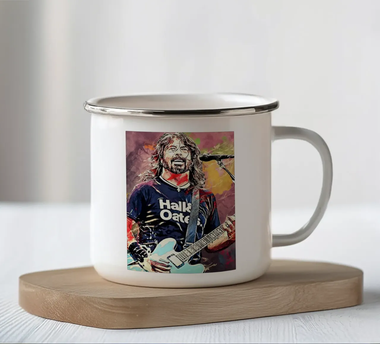 Dave Grohi Hard Rock tazza in smalto da eliouxence