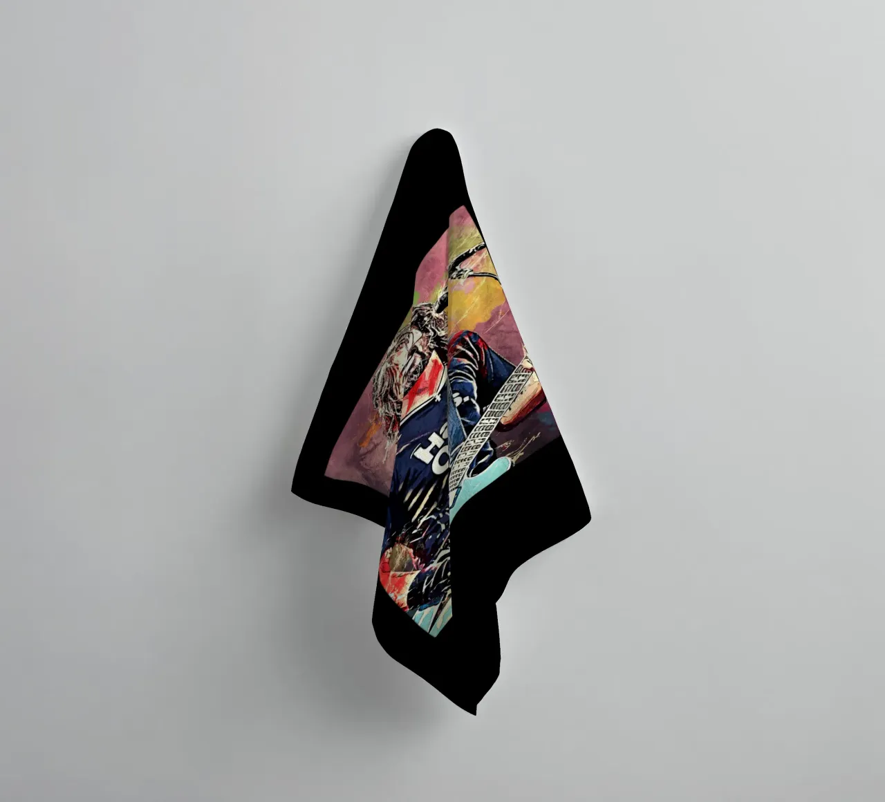 Dave Grohi Hard Rock asciugamano da bagno da eliouxence