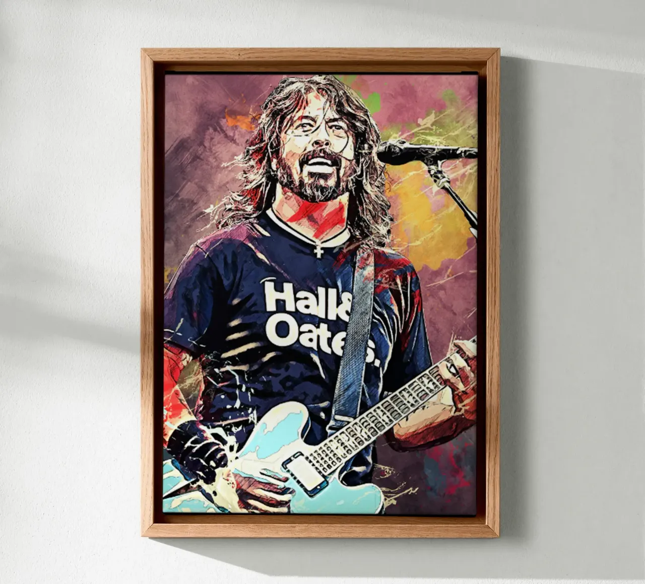 Dave Grohi Hard Rock tela con Cornice a cassetta da eliouxence