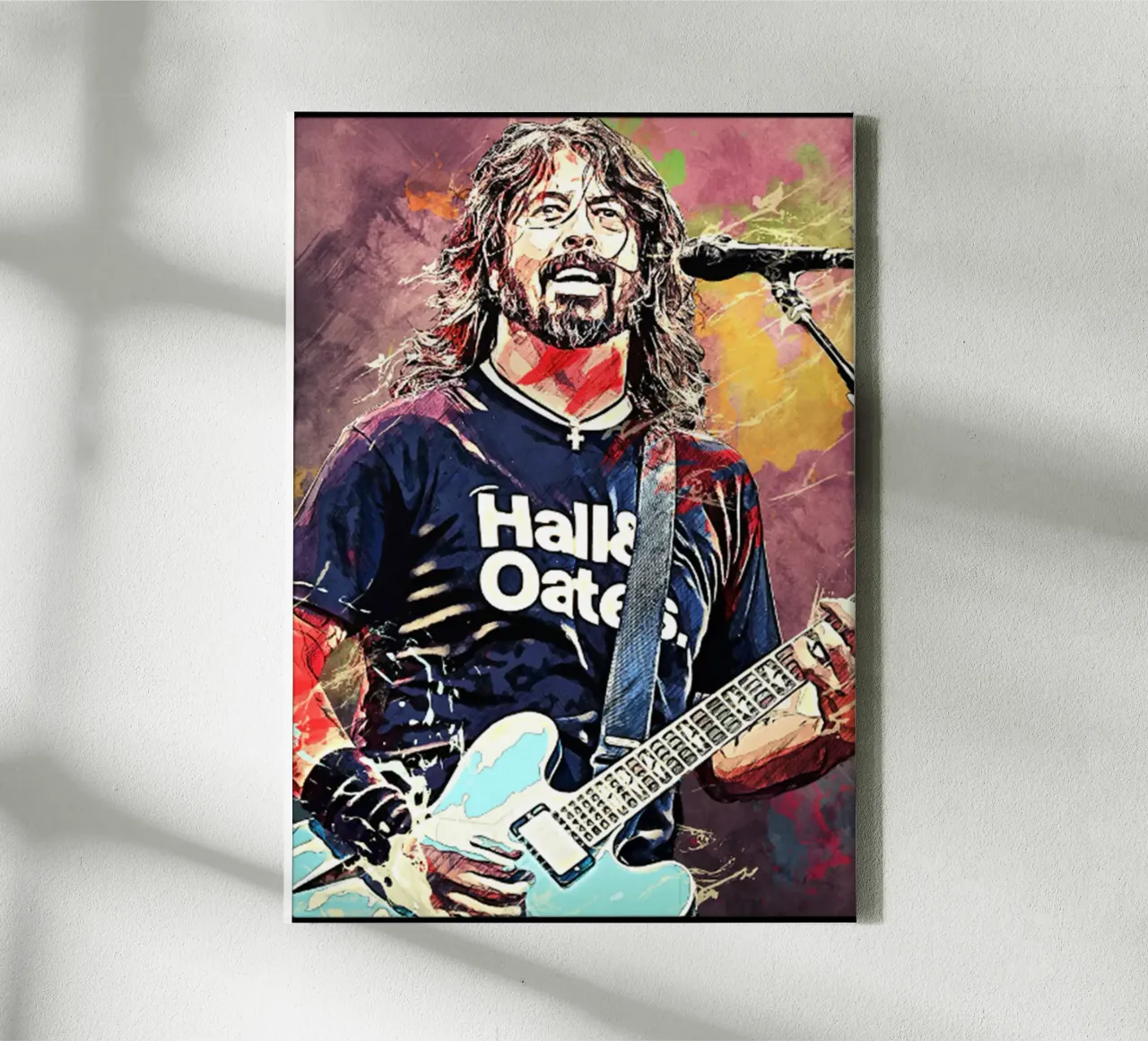 Dave Grohi Hard Rock tela con Cornice a cassetta da eliouxence
