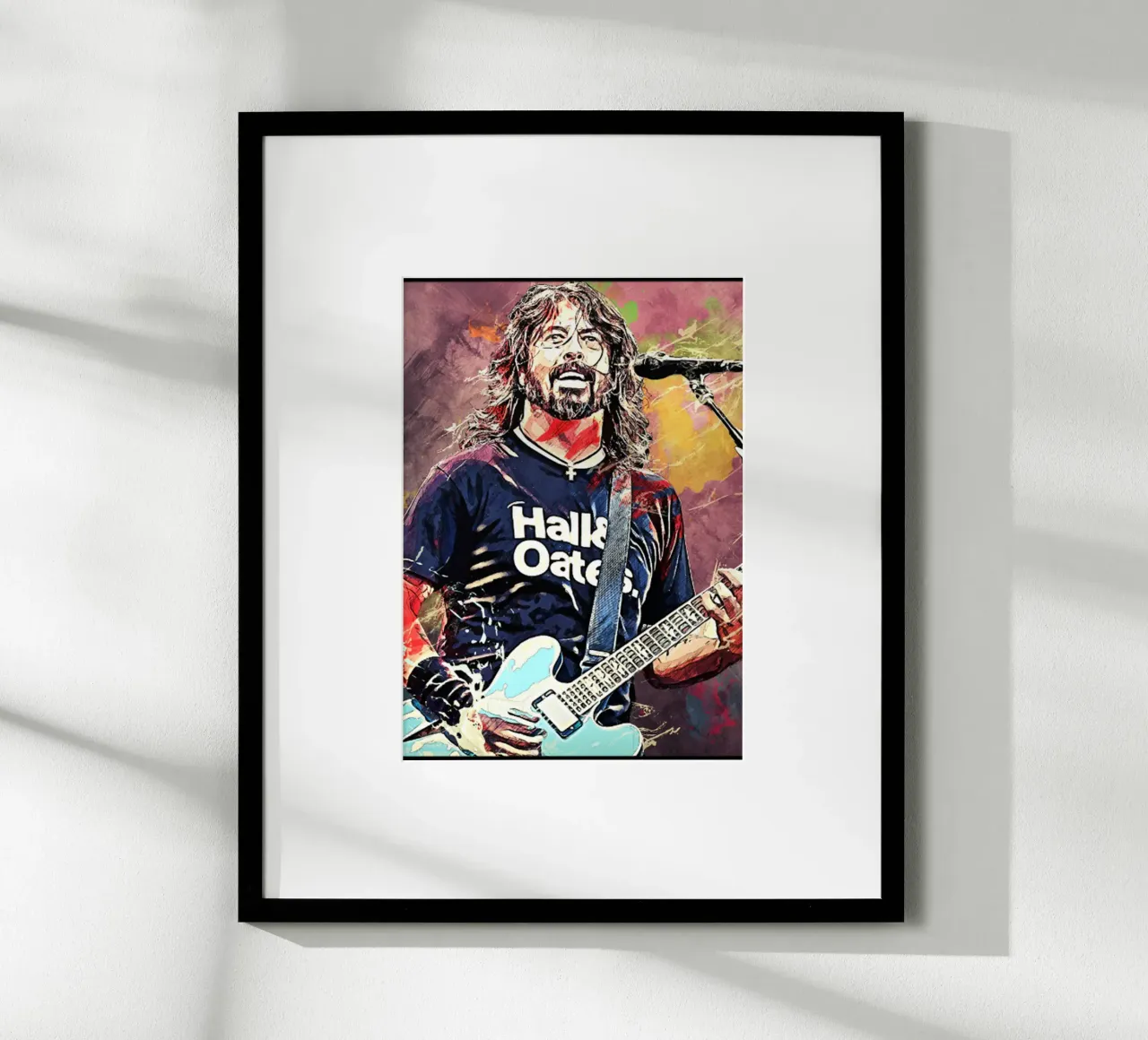 Dave Grohi Hard Rock poster con telaio in alluminio da eliouxence
