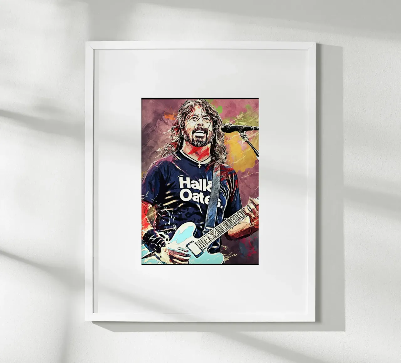 Dave Grohi Hard Rock poster con telaio in alluminio da eliouxence