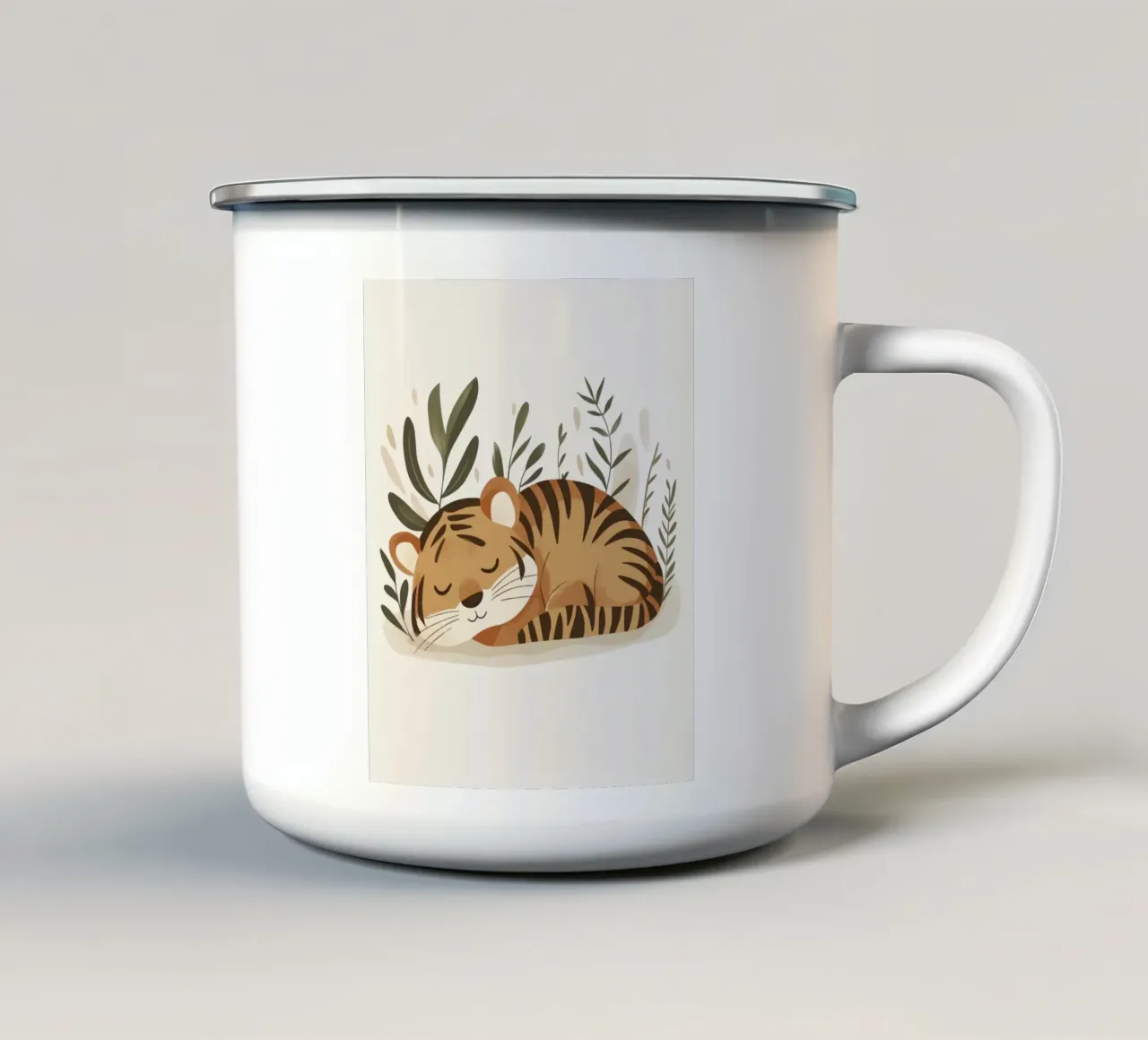Tigre stravagante tazza in smalto da Happy Littles