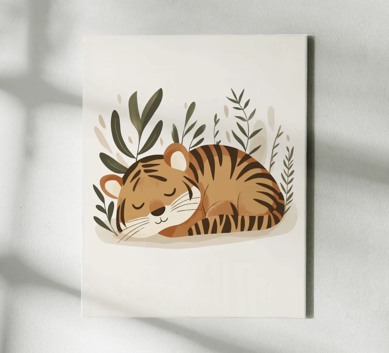 Tigre stravagante tela con Cornice a cassetta da Happy Littles