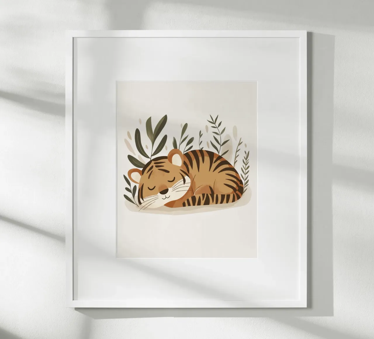 Tigre stravagante poster con telaio in alluminio da Happy Littles