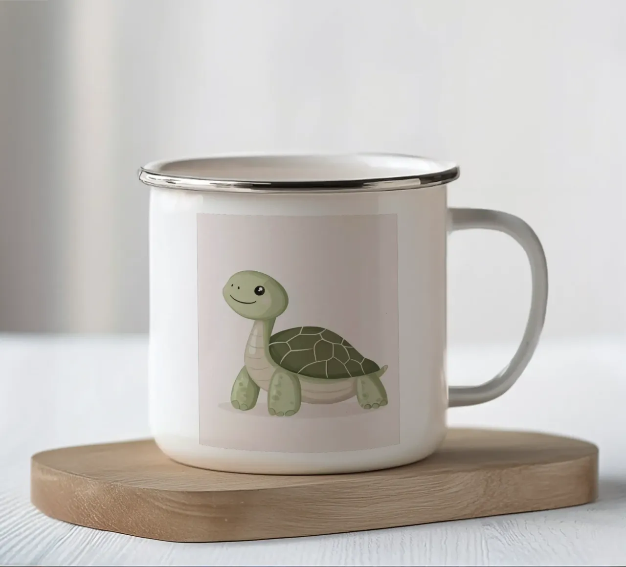 Grillige schildpad emaille mok van Happy Littles