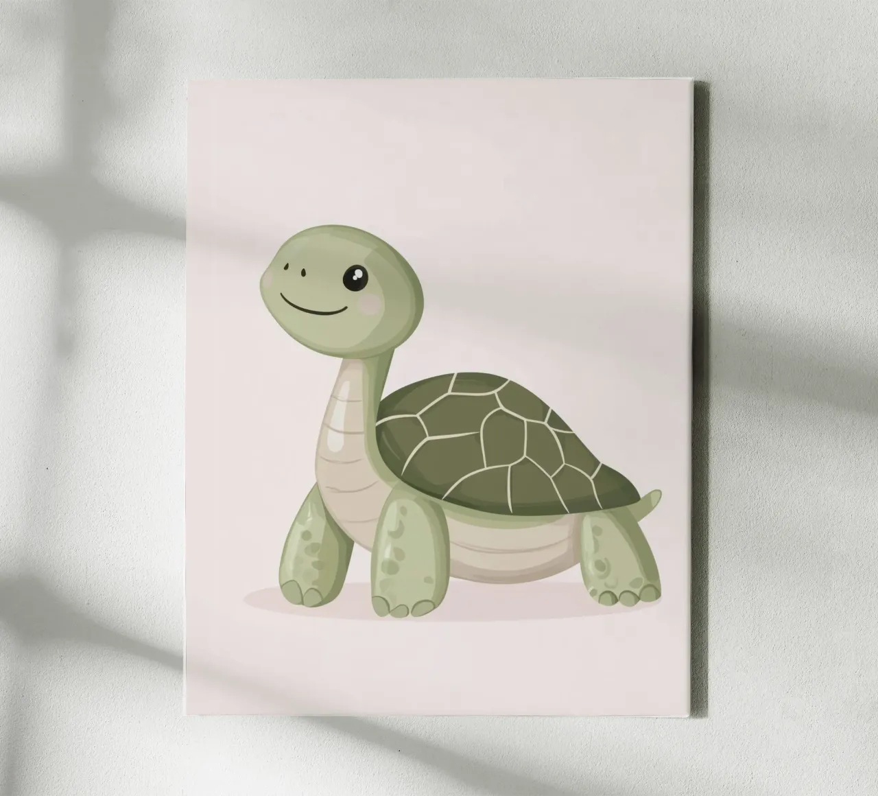 Whimsical Turtle canvas with Floater frame by Happy Littles