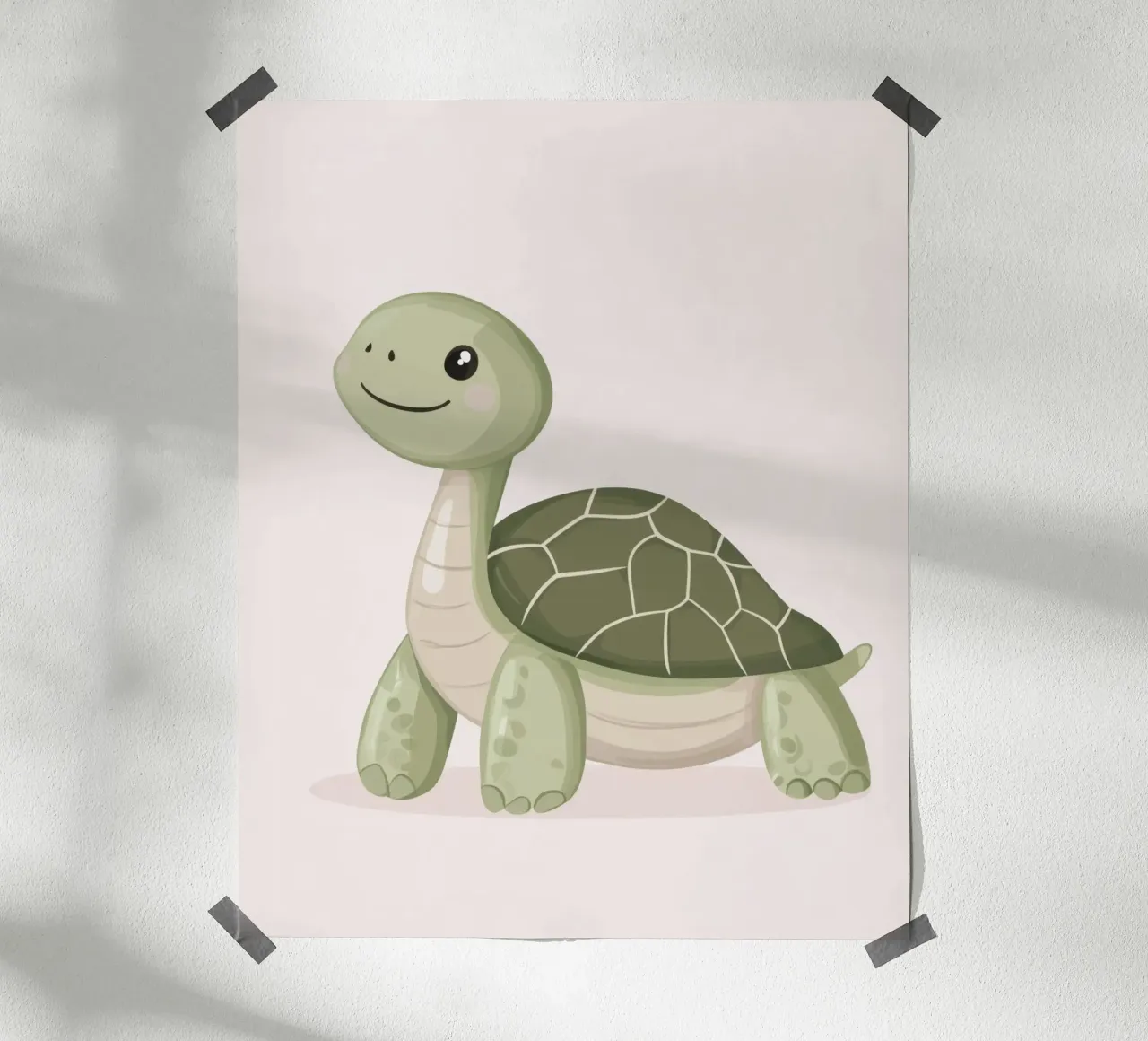 Whimsical Turtle poster by Happy Littles
