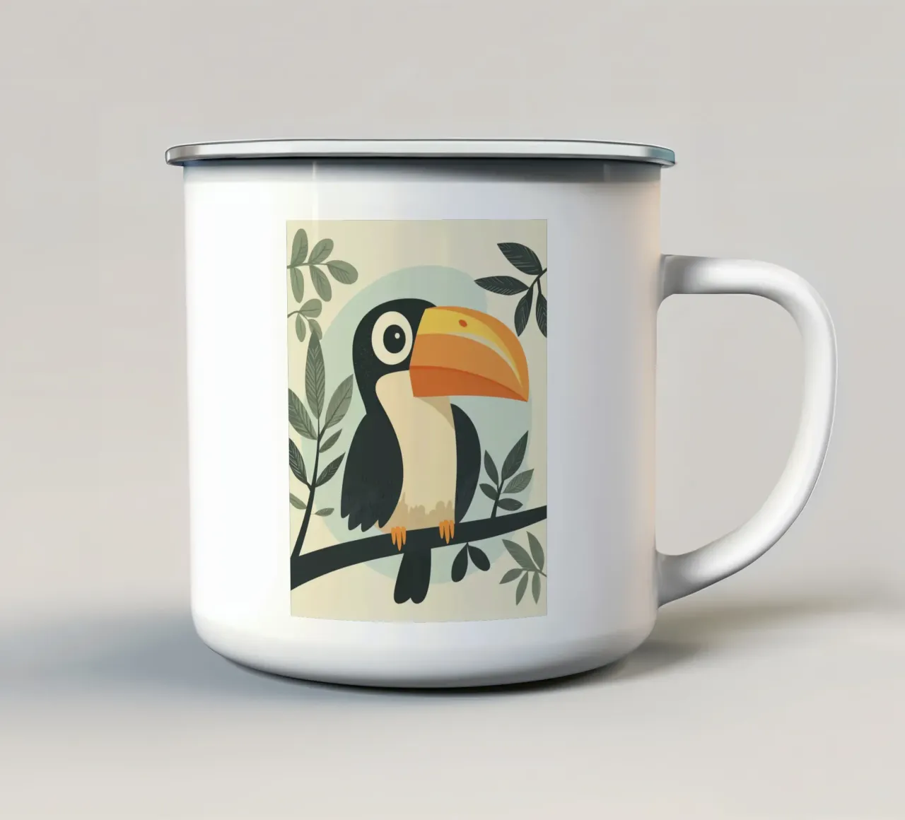 Tucano stravagante tazza in smalto da Happy Littles