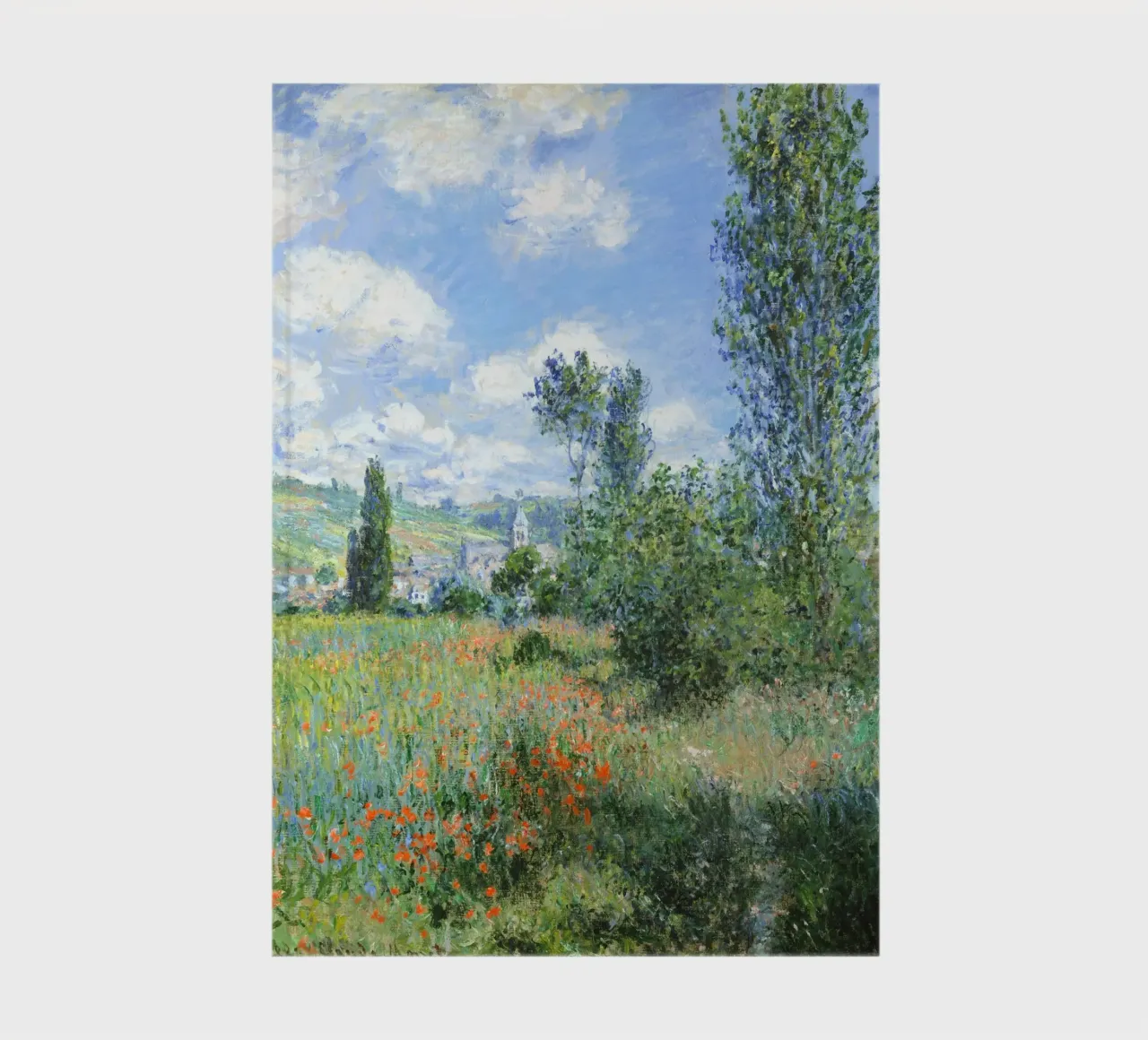 Vue de Vétheuil - Claude Monet (1880) carnet de notes de Jolie Prints