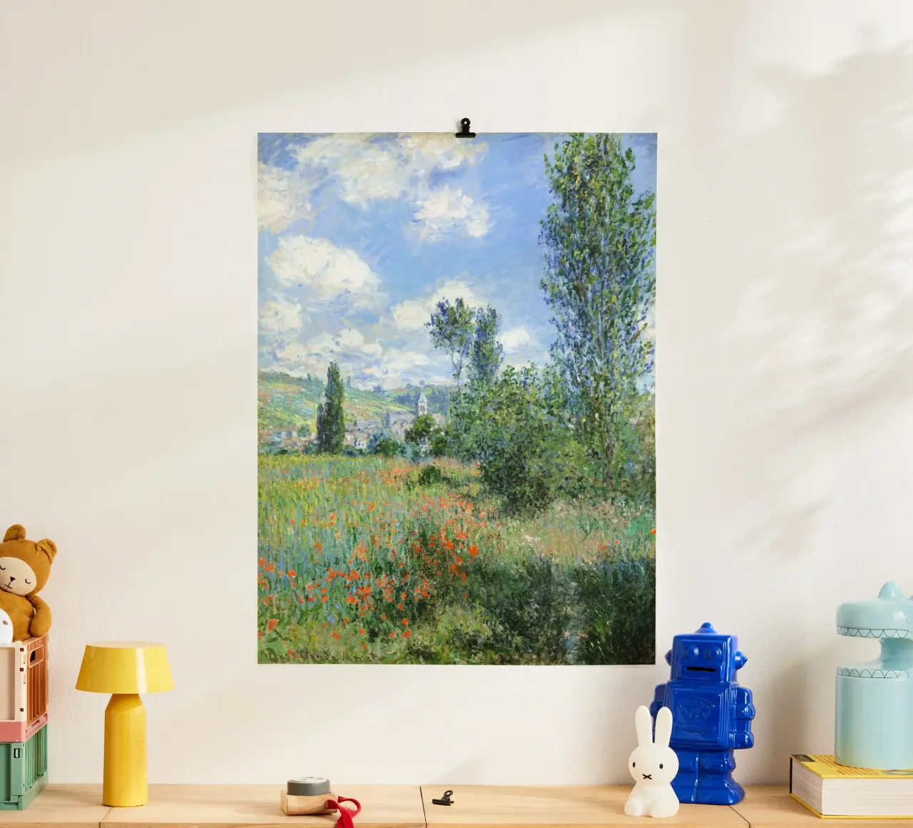 Veduta di Vétheuil - Claude Monet (1880) poster da Jolie Prints