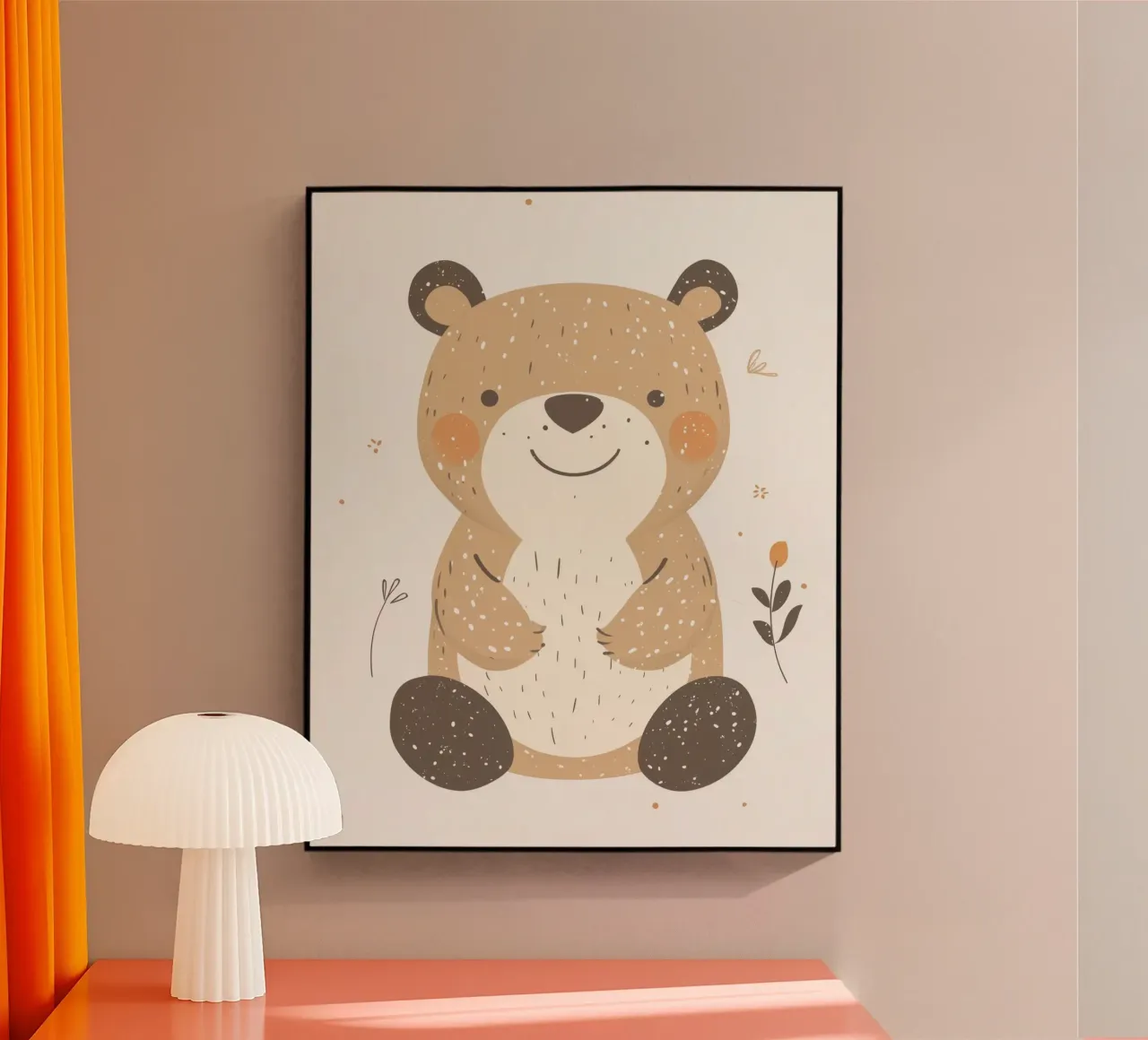 Skurriler Bär Acryl-Glas von Happy Littles