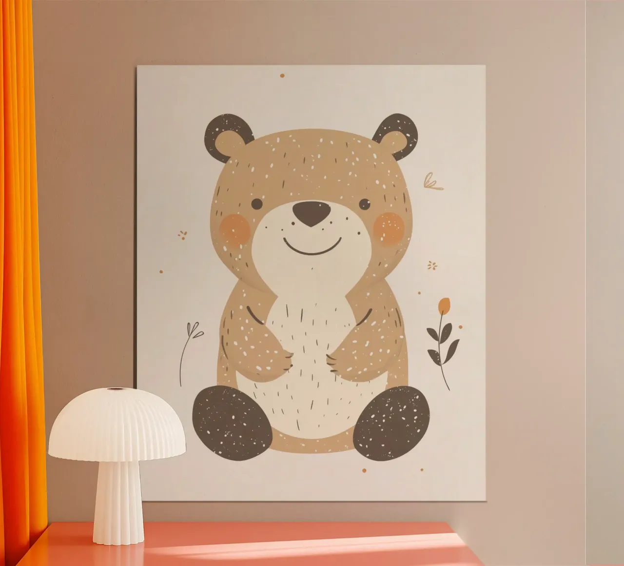 Whimsical Bear poster by Happy Littles
