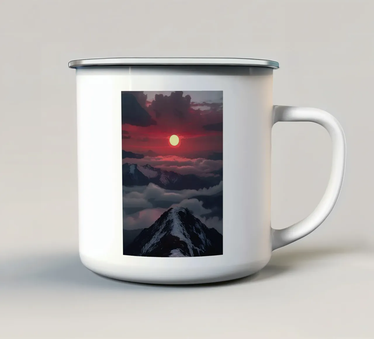 Orizzonte Cremisi tazza in smalto da van hellen