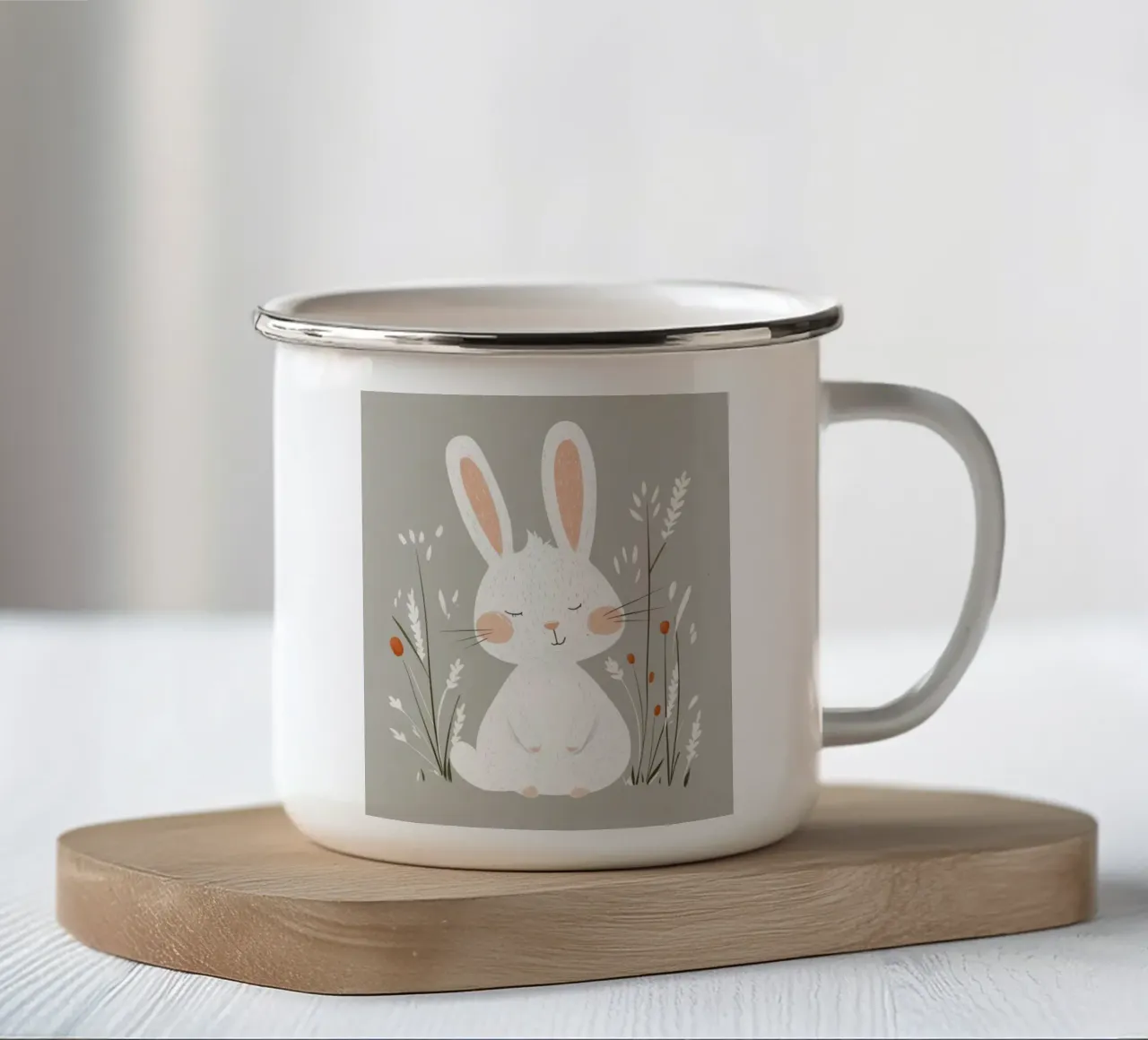 Coniglietto stravagante tazza in smalto da Happy Littles