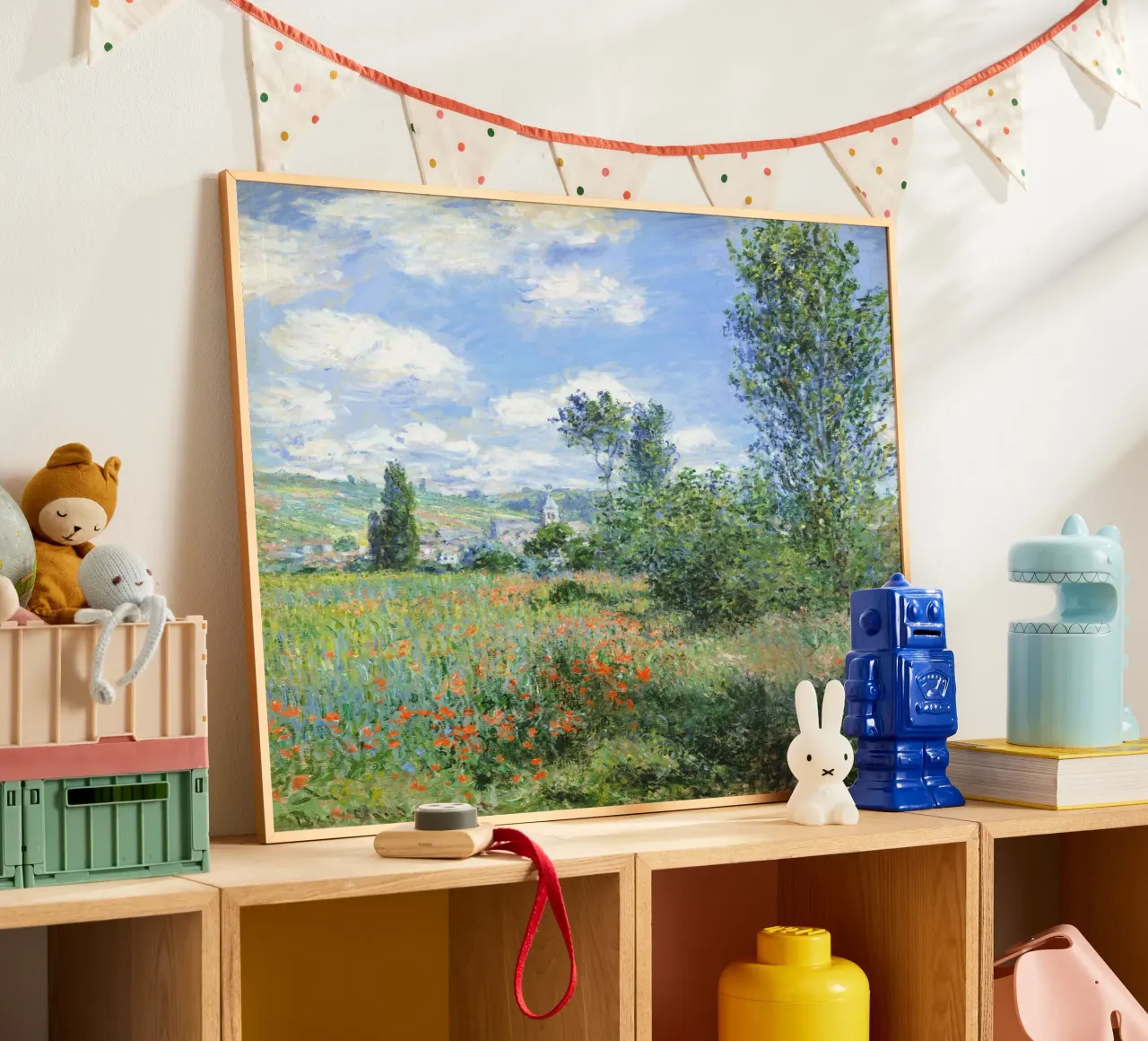 Veduta di Vétheuil - Claude Monet (1880) poster da Chérie Prints