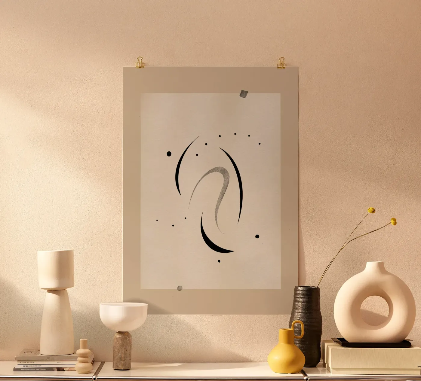 Dancing Moon Poster von Filiz Sieben