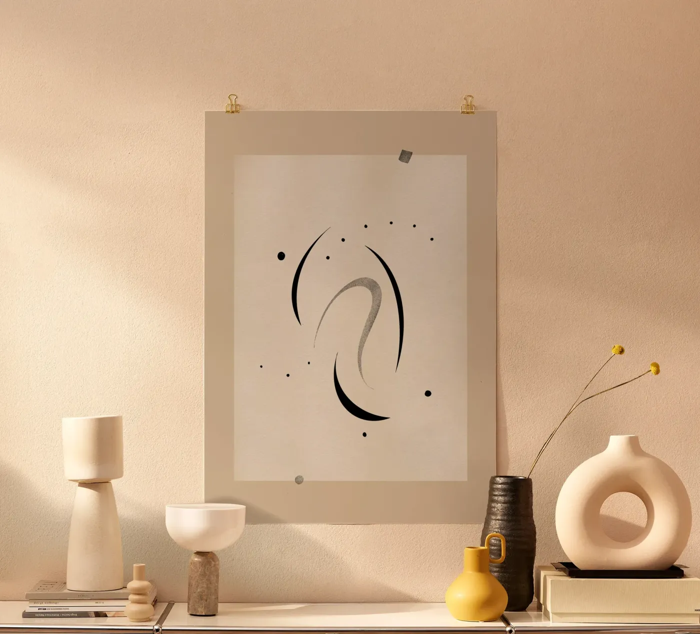 Dancing Moon Poster von Filiz Sieben