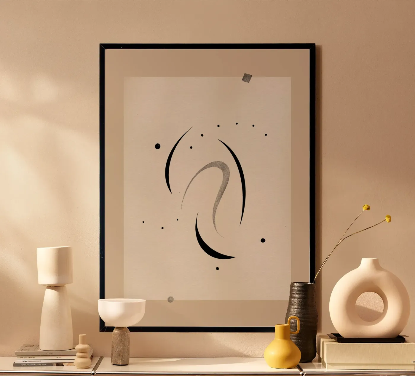 Dancing Moon Poster von Filiz Sieben