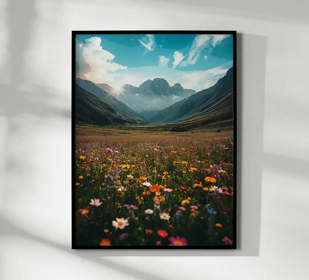 Valle dei Fiori poster con telaio in alluminio da van hellen