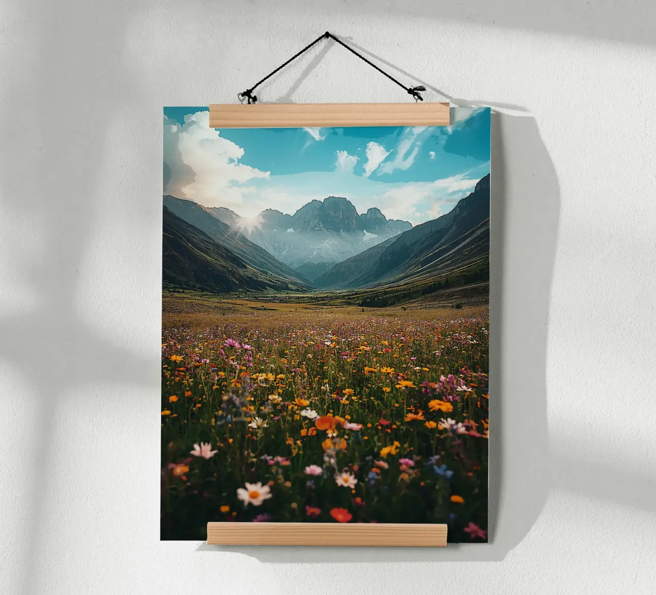 Valle dei Fiori poster con telaio in alluminio da van hellen
