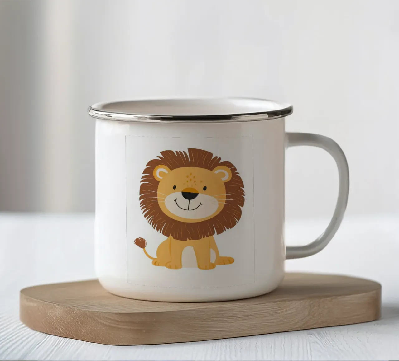 Leone stravagante tazza in smalto da Happy Littles