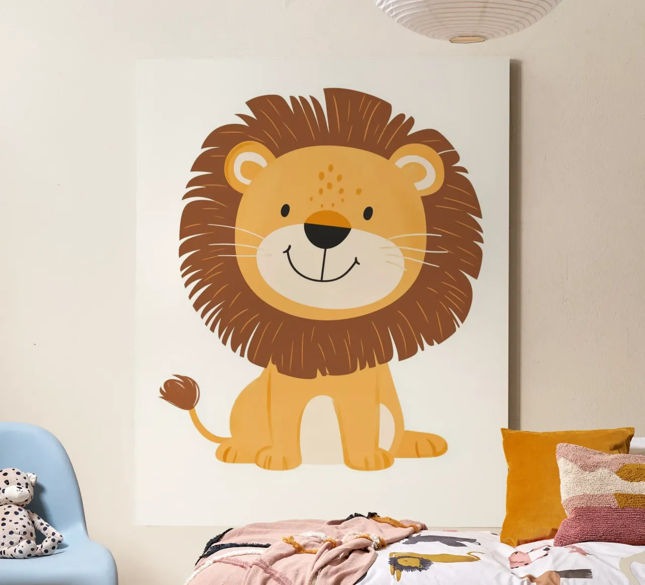 Leone stravagante tela con Cornice a cassetta da Happy Littles