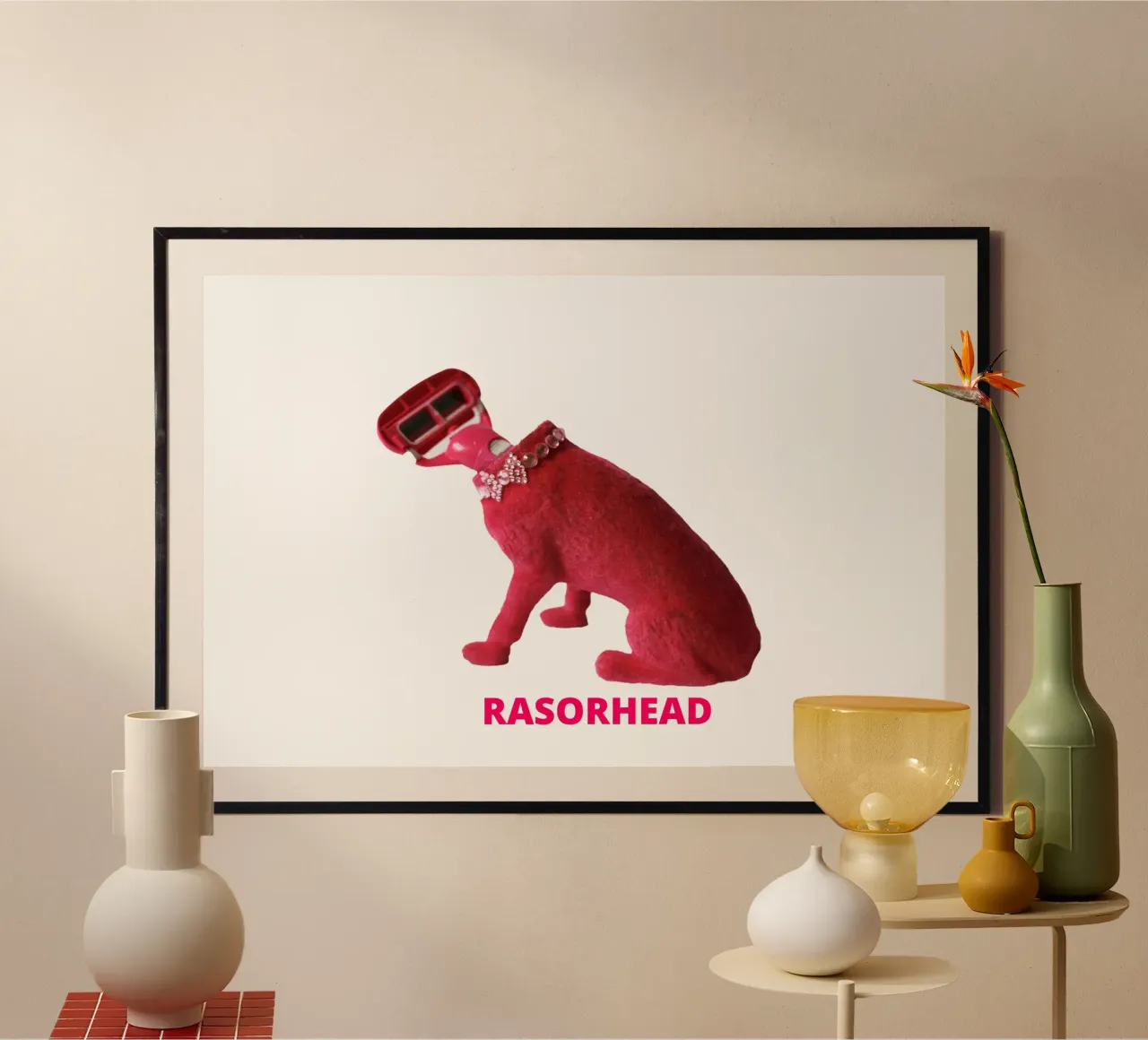 Rasorhead poster van Trash is dada Official