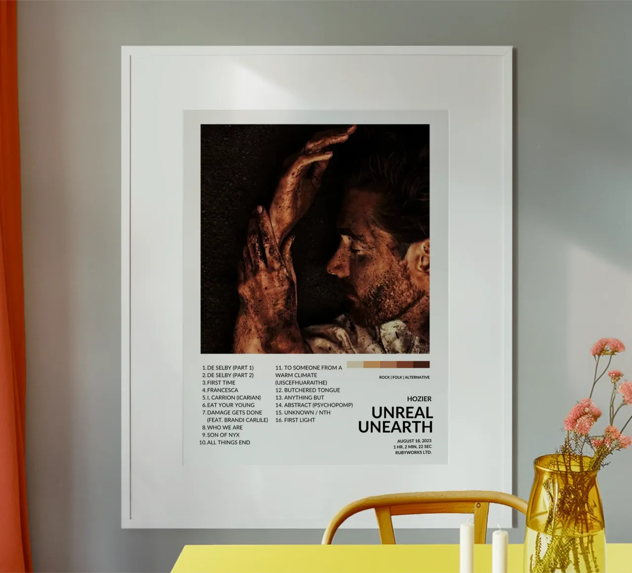 Hozier Unreal Unearth poster con telaio in plastica da Roronoa7