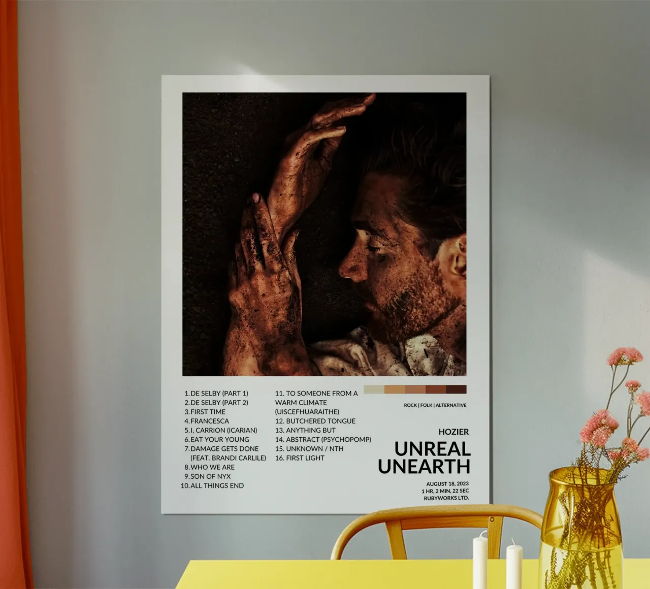 Hozier Unreal Unearth poster con telaio in plastica da Roronoa7