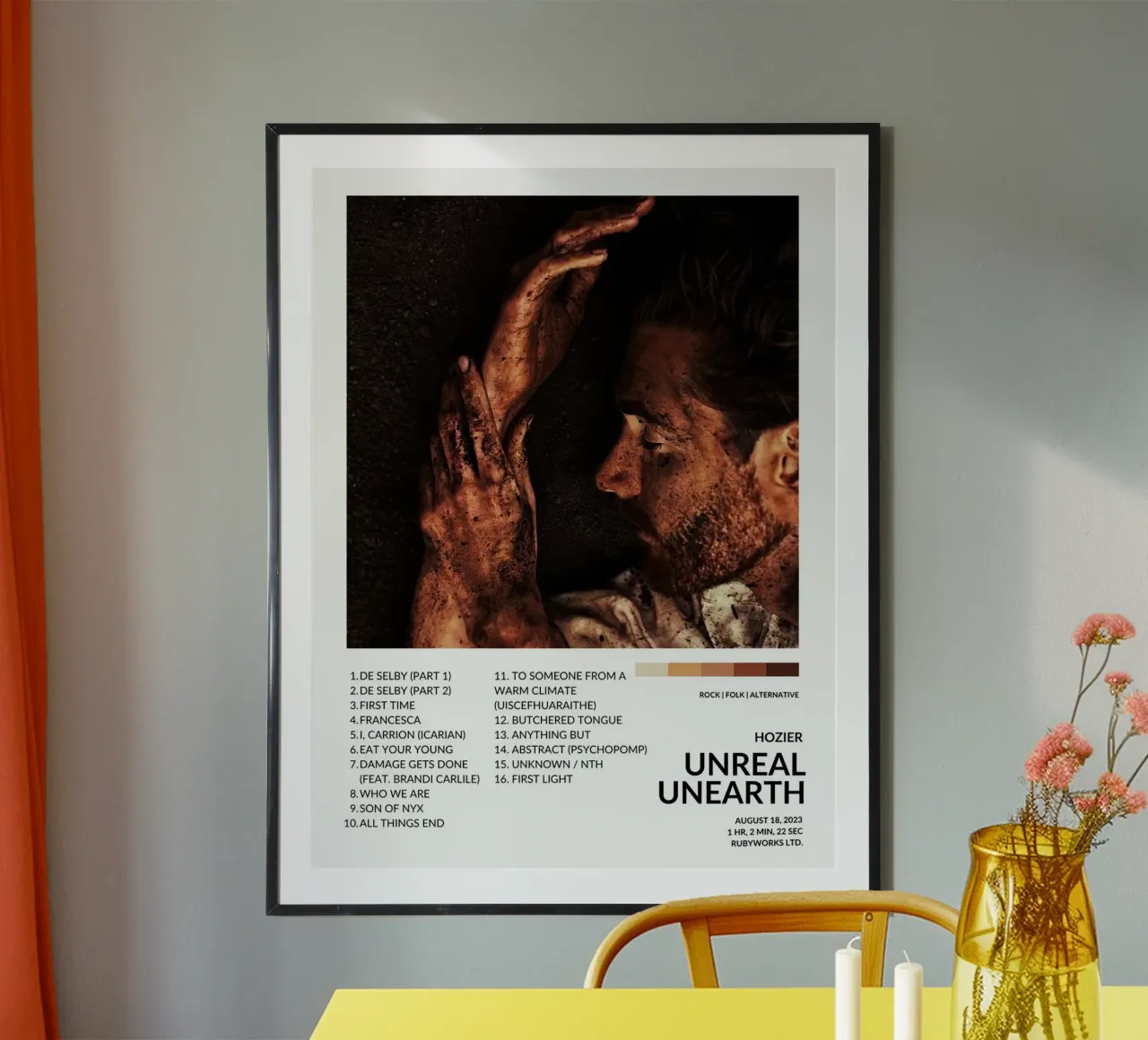 Hozier Unreal Unearth poster con telaio in plastica da Roronoa7